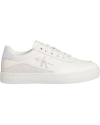 Calvin Klein Leather Sneakers - White
