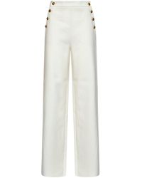 Max Mara - Cotton Mstbetulla Palazzo Trousers - Lyst