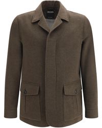 ZEGNA - Falcon Oasi Cashmere Elements Jacket Kashmir/Capra Hircus - Lyst