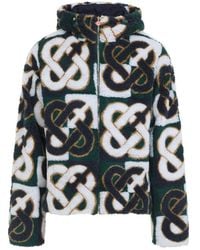 CASABLANCA - Monogram Fleece Jacket - Lyst