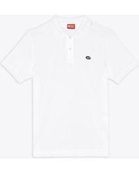 DIESEL - T-Smith-Doval-Pj Polo Shirt With Oval D Logo Patch - Lyst