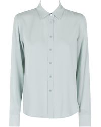 Seventy - Camicia Crepe Unito Misto Seta - Lyst