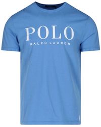 Ralph Lauren - Logo Printed Crewneck T-shirt - Lyst
