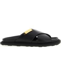 Moschino - Leather Sandals - Lyst