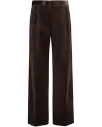 Lardini - Velvet Tailored Pants Cotton; Modal; Elastane - Lyst