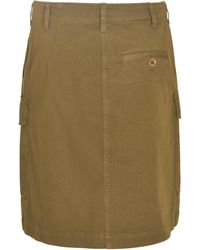 Aspesi - Short Plain Cargo Skirt - Lyst