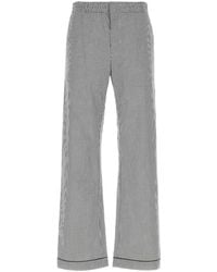Prada - Embroidered Poplin Pant - Lyst