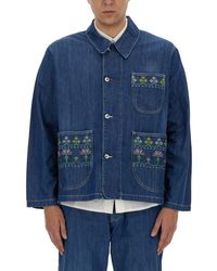YMC - Jacket With Embroidery - Lyst