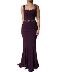 Dolce & Gabbana - Embellished Sheath Mermaid Gown Dress 46+03+Vi - Lyst
