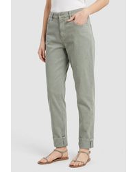Brunello Cucinelli - Sage Cotton Relaxed Fit Trousers - Lyst