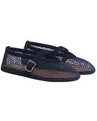 Maison AlaïA - La Ballerina Bleu Nuit Flat Shoes - Lyst
