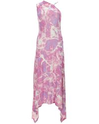 Versace Jeans Couture - Sleeveless Long Dress Viscose - Lyst
