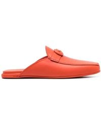 Ferragamo - Logo Buckle Backless Slipper Mule - Lyst