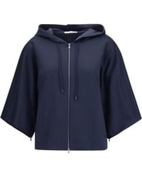 Max Mara - Fidato Hooded Sweatshirt Polyamide; Cotton; Elastane Sweatshirts - Lyst