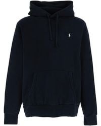 Polo Ralph Lauren - Hoodie With Fixed Hood And Pony Logo On The Front - Lyst