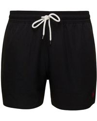 Ralph Lauren - Swim Trunks With Embroidered Logo And Logo Patch In Nylon Man - Lyst