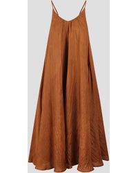 THE ROSE IBIZA - Silk Long Dress - Lyst