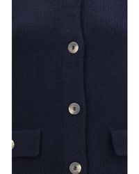 Ella - High Neck Cardigan Kashmir/Capra Hircus Down Jackets - Lyst