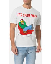 Mc2 Saint Barth - Winter Cotton T-Shirt Arnott With Homer Relax Print The Simpson Special Edition - Lyst