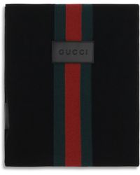 Gucci - Wool Scarf With Web Stripe Merino Ovis Aries Scarfs - Lyst