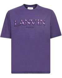 Lanvin Logo-print T-shirt - Purple