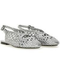 Hereu - Slingback Sandal Empuria Metallic Lambskin - Lyst
