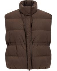 Brunello Cucinelli - Polyester Sleeveless Jacket Clothing - Lyst