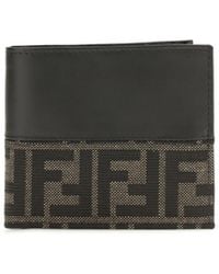 Fendi - Ff Jacquard Bifold Wallet - Lyst