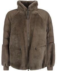 Brunello Cucinelli - Soft Shearling Zip-up Coat - Lyst