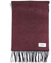 D 40 - Burgundy And Scarf With Fringes - Lyst