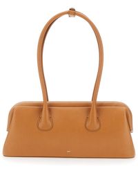 OSOI - Shoulder Bag Boat Wide Mini With Round Handles And Logo Lettering On The Front - Lyst