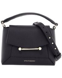 Strathberry - Calfskin Nano Crossbody Bag With Mosaic Design - Lyst