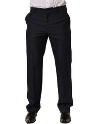 Dolce & Gabbana - Wool Tapered Leg Dress Trouser Pants Mohair - Lyst