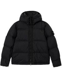 Stone Island - Logo-Patch Padded Jacket - Lyst