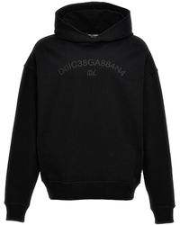 Dolce & Gabbana - Logo Print Hoodie - Lyst