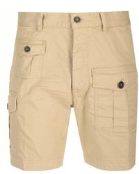 DSquared² - Cotton Cargo Shorts - Lyst