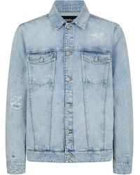 Dondup - Light Denim Jacket With Buttons - Lyst