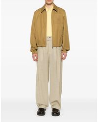Ami Paris - Logo Plaque Twill Bomber Jacket - Lyst