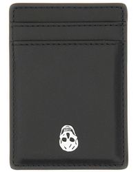 McQueen - Magnetic Card Holder "Skull" - Lyst
