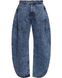 Alaïa - Denim Petal Jeans - Lyst