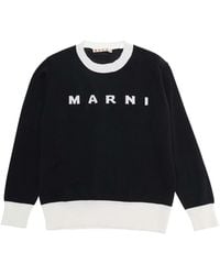 Marni - Crew Neck Sweater Cotton Tops - Lyst