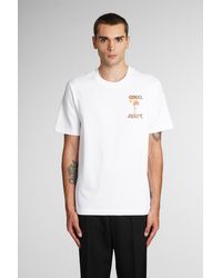 Casablancabrand - La Flamme Du Sport T-shirt White - Lyst