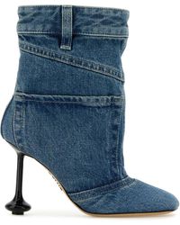 Loewe - Denim Toy Panta Ankle Boots - Lyst