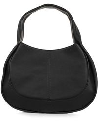 Tod's Black Leather Hobo Bag