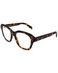 Celine - Eyeglasses Square Full Rim, Havana Frame And Clear Demo Lenses Lens Cl50124I052 Sunglasses - Lyst