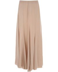 Chloé - Powder Satin Skirt - Lyst