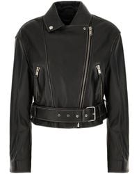 Weekend by Maxmara - Nappa Leather Jacket - Lyst