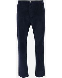 Jacob Cohen - Stretch Cotton Velvet Pants Trousers - Lyst