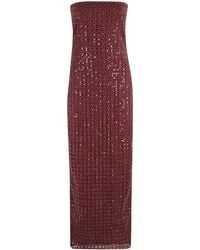 ROTATE BIRGER CHRISTENSEN - Beaded Maxi Tube Dress - Lyst