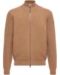 Moncler - Moncler Wool & Cashmere Zip-Up Cardigan - Lyst